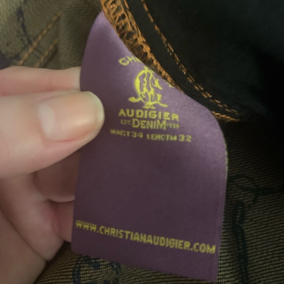 Rare vintage Christian Audigier for Ed Hardy men’s jeans - Picture 4 of 9